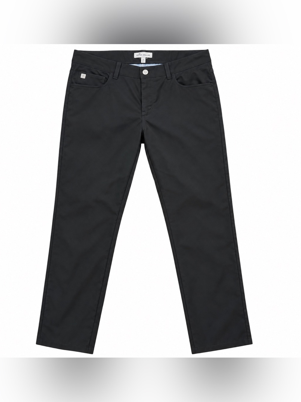 Peter Millar Mens 34x34 Black Performance Golf Pants 5 Pocket Stretch Straight